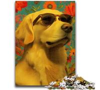 Puzzle 1000 pièces pour Adolescents et Adultes Le Jeu éducatif Familial Rose Husky est idéal comme Cadeau pour Toute la Famille 14 Ans et Plus 26x38cm