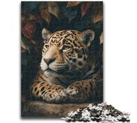 Puzzle 1000 pièces pour Adolescents et Adultes Le Jeu éducatif Jungle Wild Black Panther est idéal comme Cadeau pour Toute la Famille 14 Ans et Plus 26x38cm