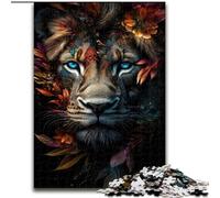 Puzzle 1000 pièces pour Adolescents et Adultes Lion mystérieux, Anti-Stress, défi Difficile, Cadeaux du Père Noël Secret (Taille 50x75cm)