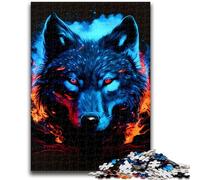 Puzzle 1000 pièces pour Adolescents et Adultes Loup 14 pour Les 14 Ans et Plus Cadeaux intéressants pour la réduction du Stress pour Les Amis et la Famille 26x38cm