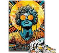Puzzle 1000 pièces pour Adolescents et Adultes Lunettes de Soleil Pop-Art Design Dynamique et Unique Expérience de Puzzle relaxante et stimulante 26x38cm