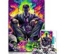 Puzzle 1000 pièces pour Adolescents et Adultes Magicien 1000 pièces pour Adultes, Anti-Stress, défi Difficile, adapté à la décoration de Bureau (Taille 75x50cm)