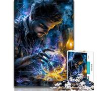 Puzzle 1000 pièces pour Adolescents et Adultes Magicien, Jeu éducatif Familial, décoration Murale, Cadeaux d'anniversaire et de Noël Uniques 38x26cm