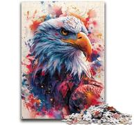 Puzzle 1000 pièces pour Adolescents et Adultes, Magnifique Jeu de réflexion sur l'aigle, décoration Murale, Cadeaux d'anniversaire et de Noël Uniques, 26x38cm