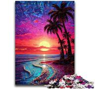 Puzzle 1000 pièces pour Adolescents et Adultes, Magnifiques paysages de plages, Jeux éducatifs pour la Famille, décoration d'intérieur, Cadeau (38x26cm)