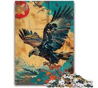 Puzzle 1000 pièces pour Adolescents et Adultes, Motif Aigle, Jeux éducatifs pour la Famille, décoration d'intérieur, Cadeau (75x50cm)