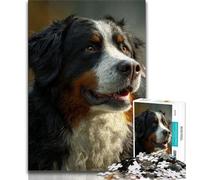 Puzzle 1000 pièces pour Adolescents et Adultes Motif Bouvier Bernois décoration Murale Moderne à Faire soi-même Cadeau Unique pour la Maison (26x38cm)