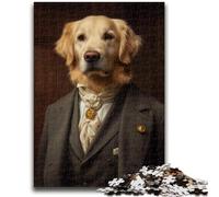 Puzzle 1000 pièces pour Adolescents et Adultes, Motif Chien rétro, pour Les 14 Ans et Plus, Jeu de Quiz, activités Amusantes à la Maison, Cadeau d'anniversaire, Cadeau de Voyage, 26x38cm