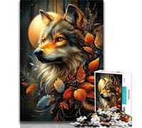 Puzzle 1000 pièces pour Adolescents et Adultes, Motif Loup Animalier, Jeu Familial Anti-Stress, défi Difficile, Cadeaux du Père Noël Secret, 26x38cm