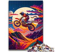 Puzzle 1000 pièces pour Adolescents et Adultes, Motocross, Jouets éducatifs, activités Amusantes à la Maison, Cadeau d'anniversaire, Cadeau de Voyage 50x75cm