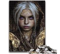 Puzzle 1000 pièces pour Adolescents et Adultes Mystérieuse Elfe Design Dynamique et Unique Expérience de Puzzle relaxante et stimulante 26x38cm