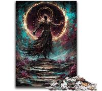 Puzzle 1000 pièces pour Adolescents et Adultes Mystérieux Dieu de la Mort pour Les 14 Ans et Plus Jeu de Quiz Activités Amusantes à la Maison, Cadeau d'anniversaire, Cadeaux de Voyage 50x75cm