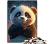 Puzzle 1000 pièces pour Adolescents et Adultes Panda Difficile à réaliser, mais Amusant et Humoristique Cadeau d'anniversaire, Cadeaux, décoration Murale 38x26cm