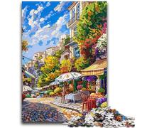 Puzzle 1000 pièces pour Adolescents et Adultes Paysage Urbain méditerranéen Convient aux Personnes de 14 Ans et Plus Jeu éducatif Jouet de défi Cadeau pour Les Anniversaires 26x38cm