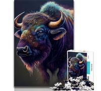 Puzzle 1000 pièces pour Adolescents et Adultes, Peinture à l'encre de Buffle, Jouet éducatif Anti-Stress, Excellent Cadeau (Taille 75x50cm)