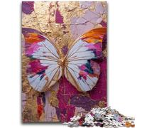 Puzzle 1000 pièces pour adolescents et adultes, peinture à l'huile de papillons, pour les 14 ans et plus, jeu de quiz, activités amusantes à la maison, cadeau d'anniversaire, cadeaux de voyage 50x75cm