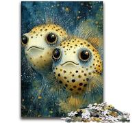 Puzzle 1000 pièces pour Adolescents et Adultes Poisson-Globe 1000 pièces pour Adolescents, Jeux Amusants, décoration Murale, Cadeaux d'anniversaire et de Noël Uniques (50x75cm)