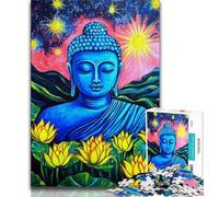 Puzzle 1000 pièces pour Adolescents et Adultes Puzzle Bouddha pour Adultes Staycation Kill Time avec pièces entièrement emboîtables de Formes aléatoires 26x38cm