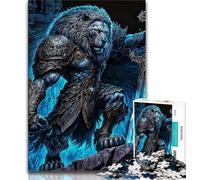 Puzzle 1000 pièces pour Adolescents et Adultes Puzzle mécanique pour Adultes Motif Tigre pour Tuer Le Temps en Vacances avec pièces de Formes aléatoires entièrement emboîtables 26x38cm