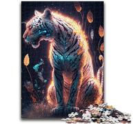 Puzzle 1000 pièces pour Adolescents et Adultes Puzzle Tigre pour Adultes Un Jeu Stimulant, idéal comme Cadeau pour Toute la Famille (50x75cm)