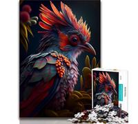 Puzzle 1000 pièces pour Adolescents et Adultes Puzzles d'oiseaux extraterrestres vibrants pour Adolescents,Jeux éducatifs,décoration Murale,Cadeaux d'anniversaire et de Noël Uniques (Taille 38x26cm)