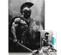 Puzzle 1000 pièces pour Adolescents et Adultes Puzzles Guerriers médiévaux pour Adultes, Jeu Familial Anti-Stress, défi Difficile, adapté aux Couples (Taille 75x50cm)
