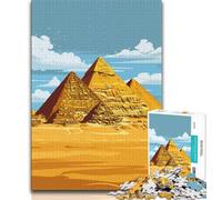 Puzzle 1000 pièces pour Adolescents et Adultes Pyramides de Gizeh, Jeu éducatif, défi, Jouet, Cadeau pour Toute la Famille (38x26cm)