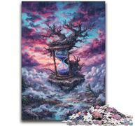 Puzzle 1000 pièces pour Adolescents et Adultes : sablier mystérieux, Jeu Stimulant et éducatif en Famille pour Anniversaire et Noël (50x75cm)