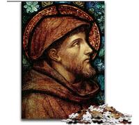 Puzzle 1000 pièces pour Adolescents et Adultes Saint François d'Assise, Jeu Stimulant et éducatif en Famille pour Anniversaire, Noël 50x75cm