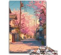Puzzle 1000 pièces pour Adolescents et Adultes, scène de Rue Japonaise, 1000 pièces pour Adolescents, Jouets stimulants, décoration Murale, Cadeaux d'anniversaire et de Noël Uniques (50x75cm)