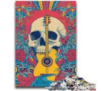Puzzle 1000 pièces pour Adolescents et Adultes Squelette Fantastique Design Vibrant et Unique Expérience de Puzzle relaxante et stimulante 50x75cm