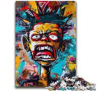 Puzzle 1000 pièces pour Adolescents et Adultes, Style Basquiat, pour Les 14 Ans et Plus, Jeu de Quiz, activités Amusantes à la Maison, Cadeau d'anniversaire, Cadeaux de Voyage 26x38cm