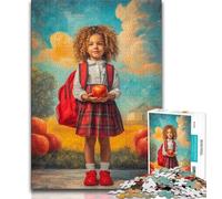 Puzzle 1000 pièces pour Adolescents et Adultes, Style rétro, pour Fille, Anti-Stress, pour Passer Un Bon Moment, liste de souhaits avec Le Père Noël (Taille 75x50cm)