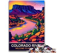 Puzzle 1000 pièces pour Adolescents et Adultes, thème du fleuve Colorado, Cadeau Amusant et activité pour la Maison, Jouet pour Les Jours de Pluie (26x38cm)