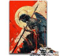 Puzzle 1000 pièces pour Adolescents et Adultes, thème Fantasy Angel Knight, Jeux éducatifs pour la Famille, décoration d'intérieur, Cadeau (75x50cm)