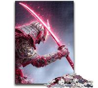 Puzzle 1000 pièces pour Adolescents et Adultes, thème Ninja Japonais néon, Jouets éducatifs et Amusants à la Maison, Cadeaux d'anniversaire et de Voyage, 38x26cm