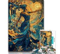 Puzzle 1000 pièces pour Adolescents et Adultes, thème sorcière, Anti-Stress, Difficile à Imaginer, idéal comme Cadeau pour Toute la Famille (38x26cm)