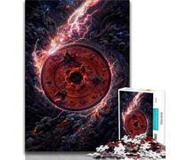 Puzzle 1000 pièces pour Adolescents et Adultes, Tourbillon Spatial Rouge, Jouets et Jeux éducatifs pour Adultes et Adolescents (Taille 75x50cm)