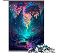 Puzzle 1000 pièces pour Adolescents et Adultes Une Belle rivière et Un Arbre, à partir de 14 Ans Décoration d'intérieur idéale comme Cadeau pour Toute la Famille (Taille 50x75cm)