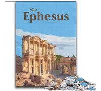 Puzzle 1000 pièces pour Adolescents et Adultes Visitez Éphèse Jeu intellectuel pour renforcer l'amour Entre Couples à partir de 14 Ans 75x100cm