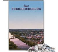 Puzzle 1000 pièces pour Adolescents et Adultes Visitez Fredericksburg, Jeu intellectuel pour renforcer l'amour Entre Couples à partir de 14 Ans 50x75cm