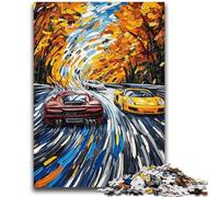 Puzzle 1000 pièces pour Adolescents et Adultes Voiture de Sport Cool pour Les 14 Ans et Plus, Jeu de Quiz Amusant à la Maison, Cadeau d'anniversaire, Cadeau de Voyage 26 x 38 cm