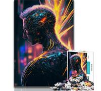 Puzzle 1000 pièces pour Adolescents et Adultes Voyageur temporel futuriste Jouet éducatif idéal comme Cadeau pour Toute la Famille (38x26cm)