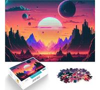 Puzzle 1000 pièces pour Adolescents Explorer Un Monde lointain Jeu Familial Anti-Stress Défi Difficile Idées Cadeaux 38x26cm