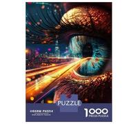 Puzzle 1000 Pièces pour Adolescents Eyes on The Cityscape Puzzle pour Adultes, Jouet, Décoration Murale, Cadeaux pour Femmes, Anniversaire Et Cadeaux Uniques 38x26cm/1000pcs