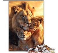 Puzzle 1000 pièces pour Adolescents, Famille de Lions africains, à partir de 14 Ans, Jeux éducatifs, Jouets à Faire soi-même, œuvres d'art, Cadeau (Taille 50x75cm)