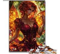 Puzzle 1000 pièces pour Adolescents Fantasy Dark Girl Design Vibrant et Unique Expérience de Puzzle relaxante et stimulante 50x75cm