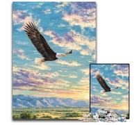 Puzzle 1000 pièces pour Adolescents Fantasy Eagle Puzzles en Carton pour 14 Ans et Plus Décoration d'intérieur Cadeau d'œuvres d'art 26X38CM