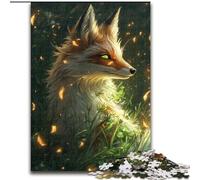 Puzzle 1000 pièces pour Adolescents Fantasy Fox, à partir de 14 Ans, pour s'amuser en Famille et Jouer Le Soir, Collection d'artistes, Beaux-Arts 26x38cm