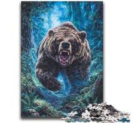 Puzzle 1000 pièces pour Adolescents Fantasy Grizzlies Relax Games Jeu éducatif pour Anniversaire, Noël à partir de 14 Ans 50x75cm
